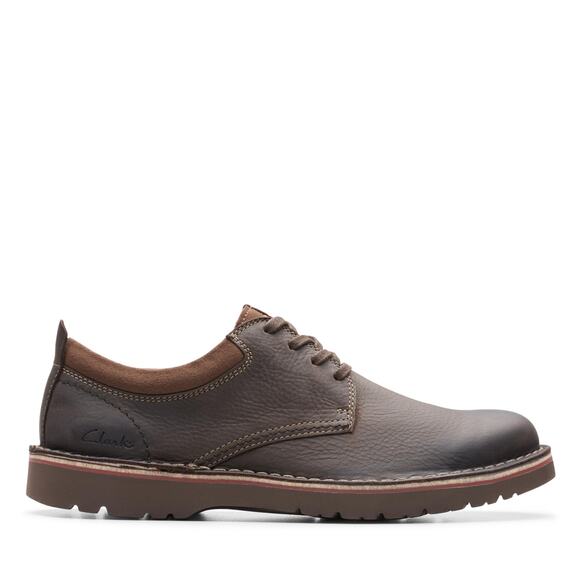 NWT Clarks Men\'s Eastridge Low Oxford Dark Brown Leather – Size 10W main image 4